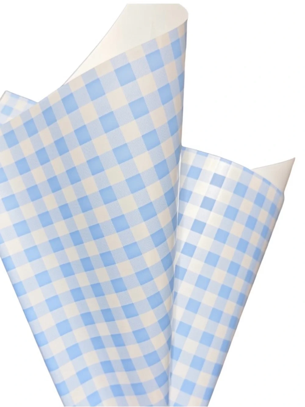 Checkered Gingham Wrapping Paper 20 Sheets Waterproof 22x22 Bouquet